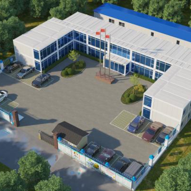 现代办公楼建筑鸟瞰3D模型
