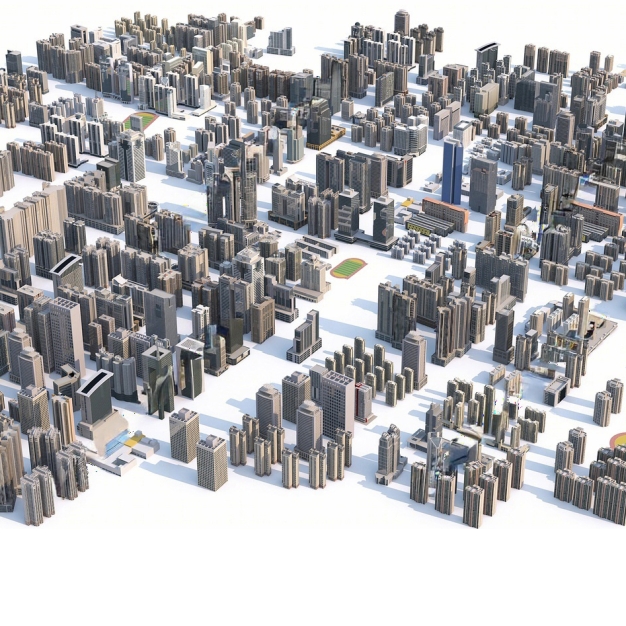 现代办公楼建筑3D模型