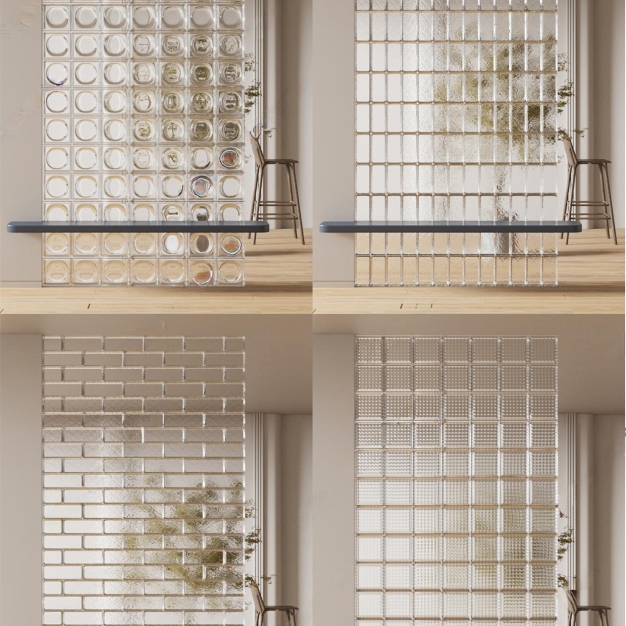 现代玻璃砖隔断3D模型