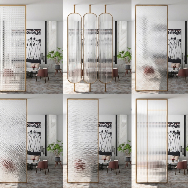  现代玻璃隔断3D模型