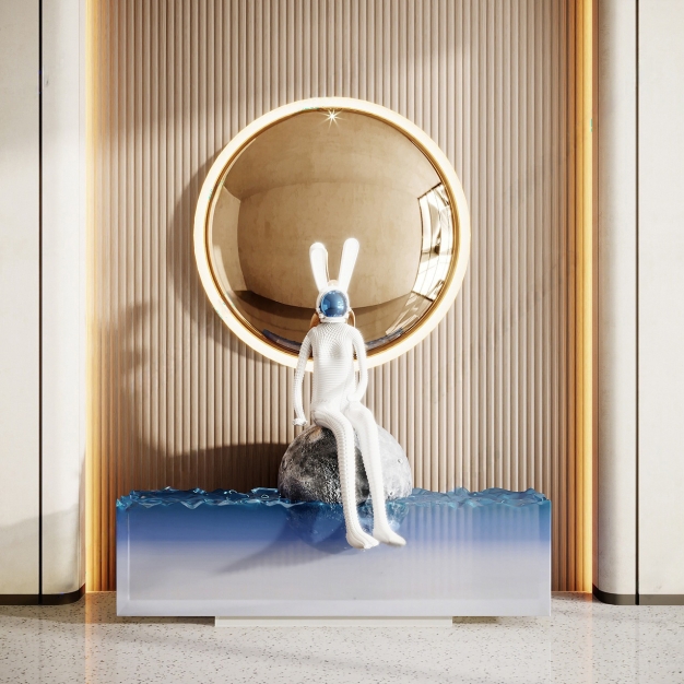 现代雕塑摆件3D模型