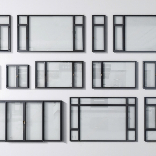 现代窗户组合3D模型