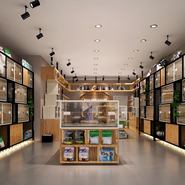 现代宠物店3D模型