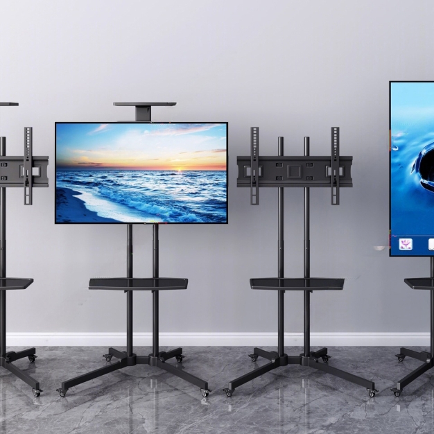 现代电视机移动支架3D模型