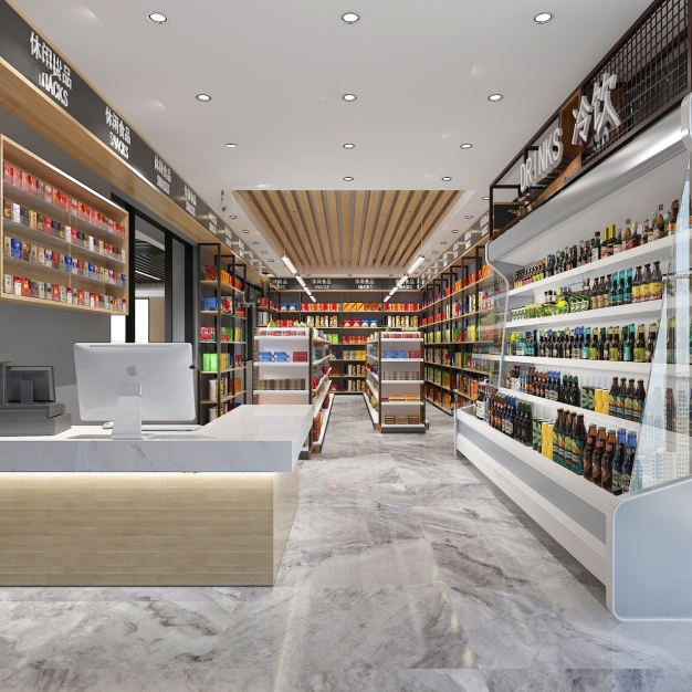 现代便利店 小卖部3D模型