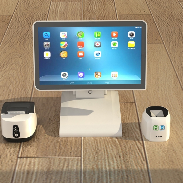 现代电子收银产品3D模型