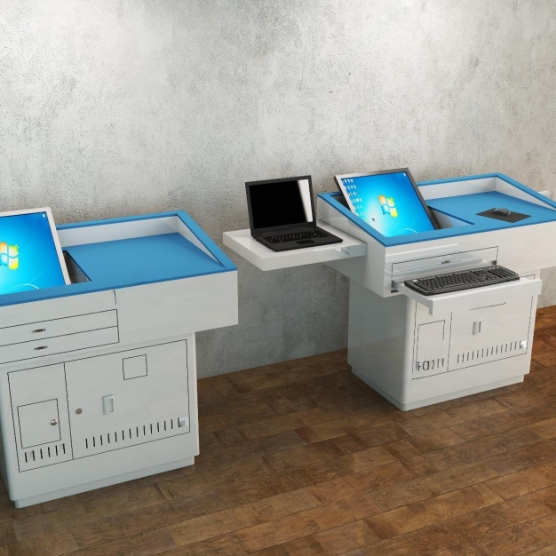 现代多媒体讲桌3D模型