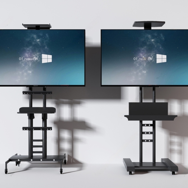 现代电视机移动支架3D模型