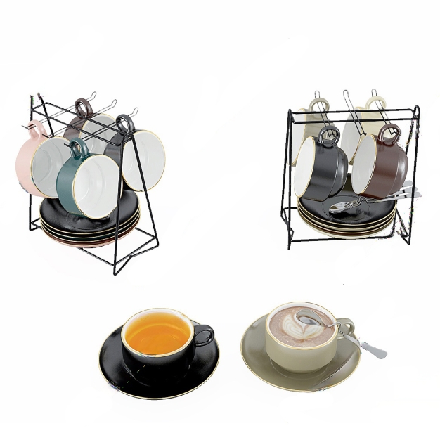 现代茶杯咖啡杯3D模型