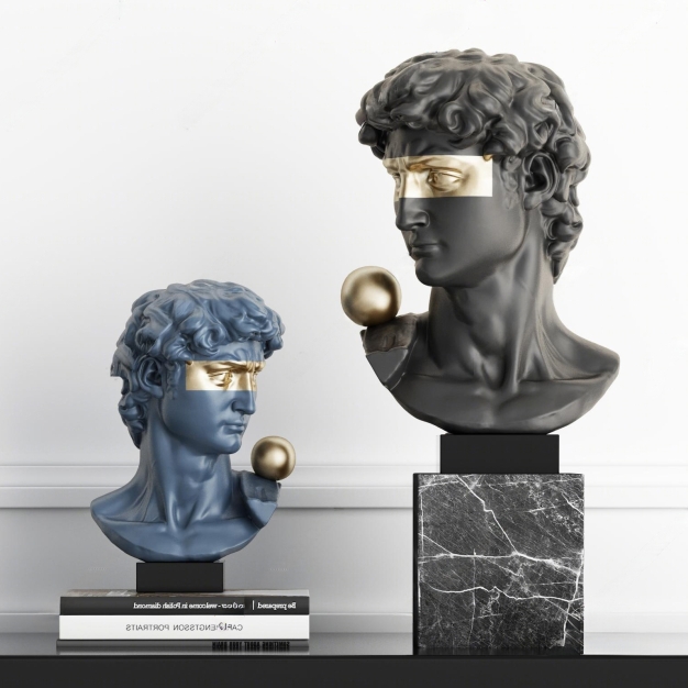 现代人物雕塑摆件3D模型