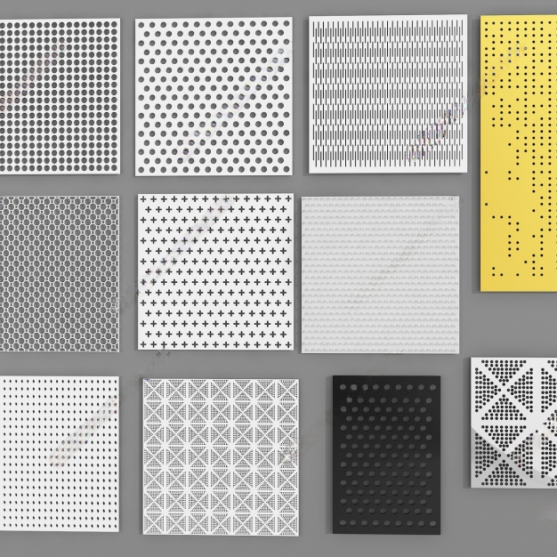 现代冲孔板3D模型