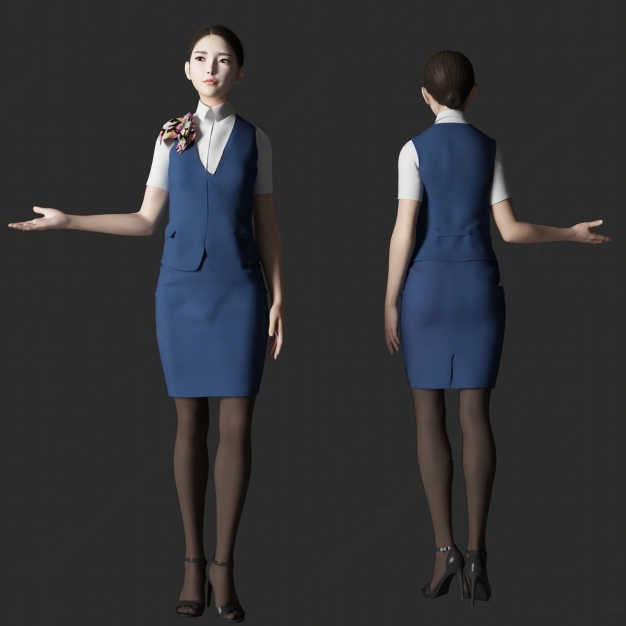 现代女人3D模型