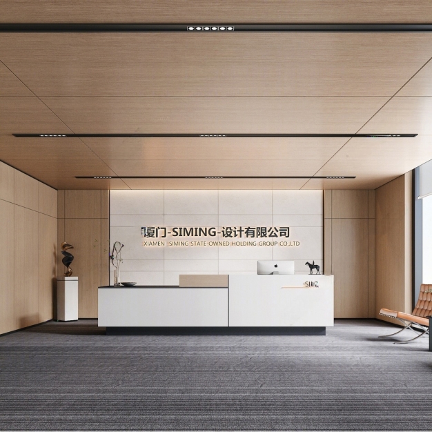 现代公司前台3D模型