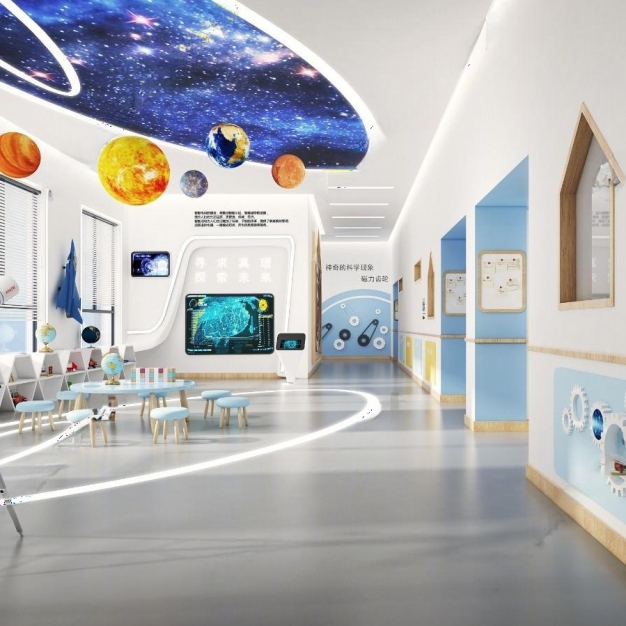 现代科学教室3D模型