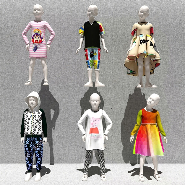 儿童模特3D模型