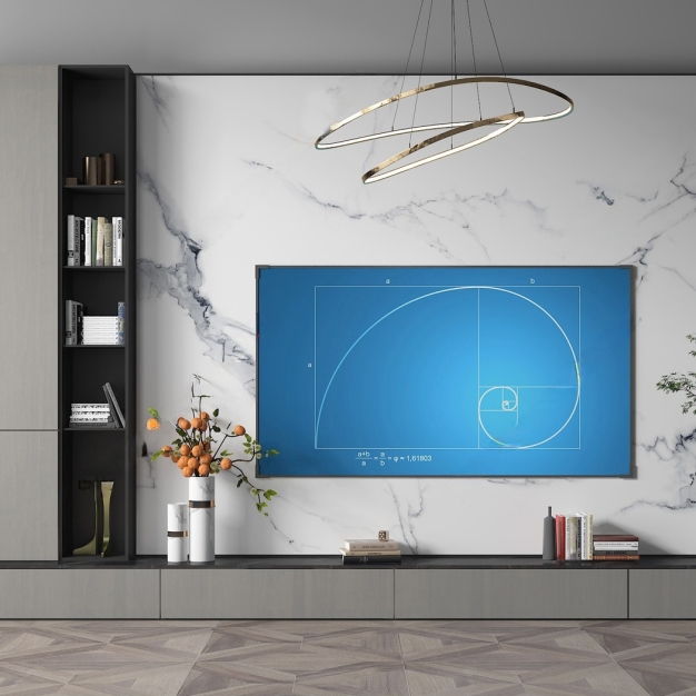现代简约电视背景墙3D模型