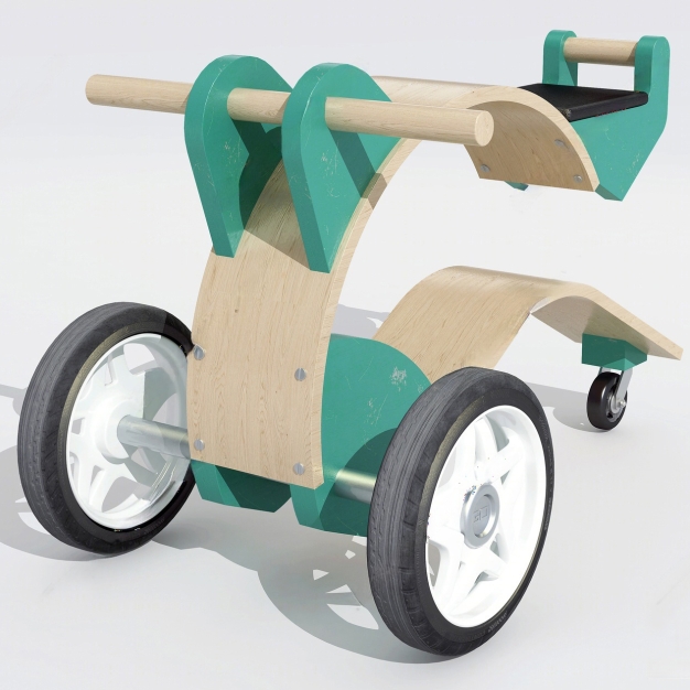 现代儿童玩具车3D模型