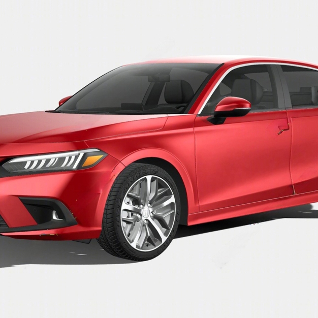  现代红色汽车3D模型