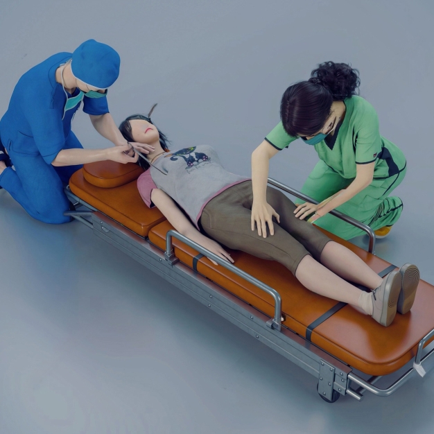 医疗急救人物3D模型