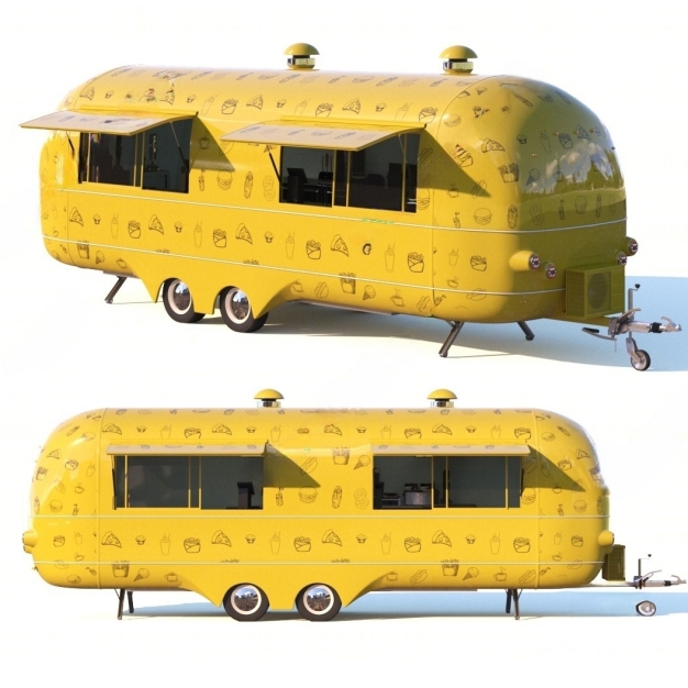现代售货车3D模型