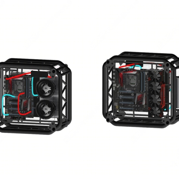现代电脑水冷机箱3D模型