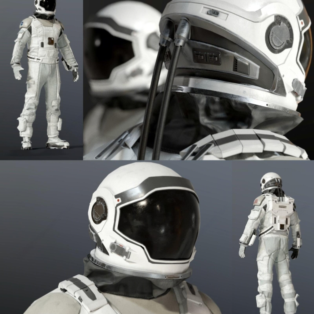  现代宇航员3D模型