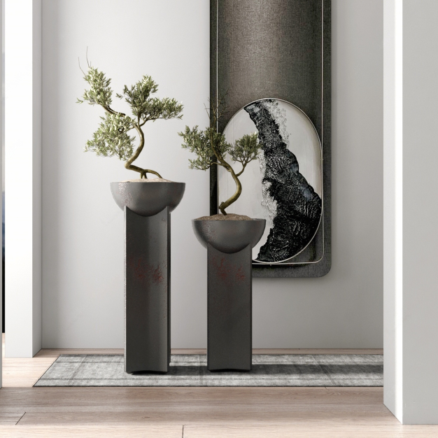  新中式盆景3D模型