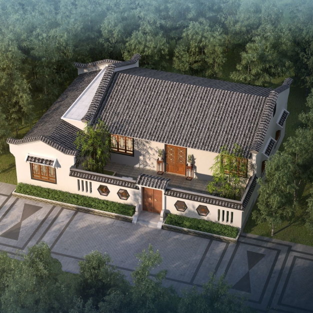中式建筑3D模型