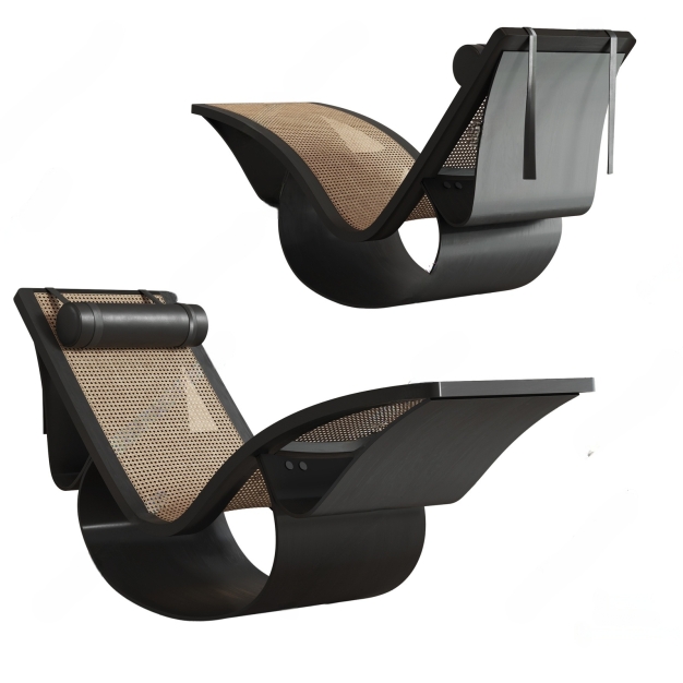  现代躺椅3D模型