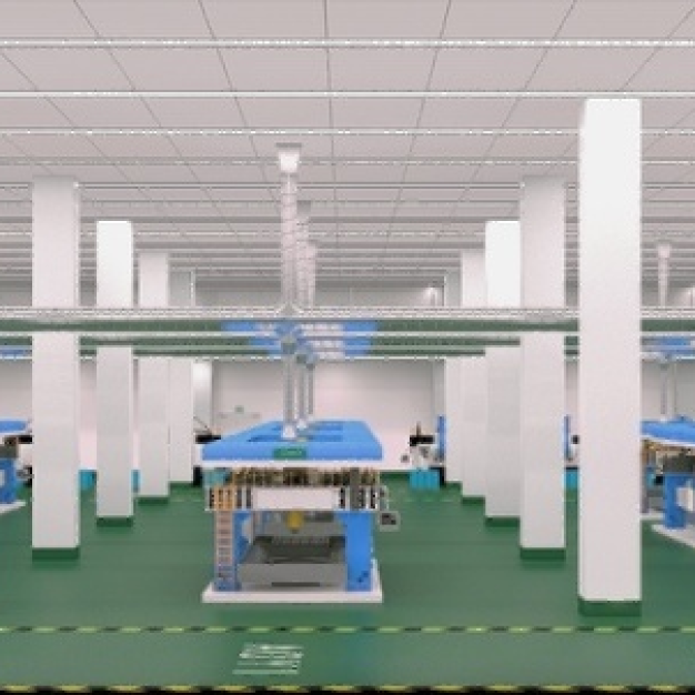 工厂车间3D模型