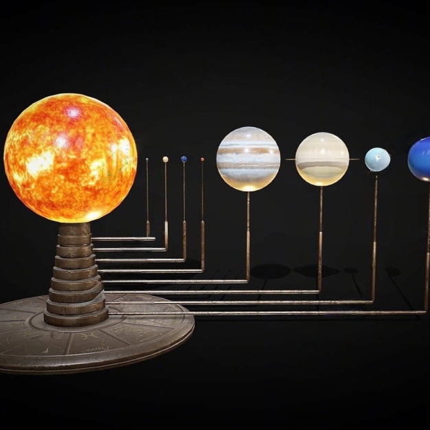 现代太阳系星球摆件3D模型