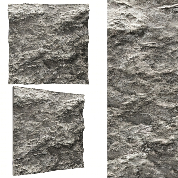 岩石墙3D模型