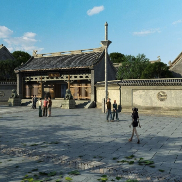 中式古建3D模型