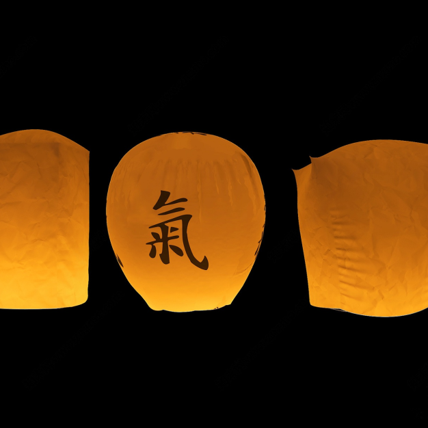 中式孔明灯3D模型