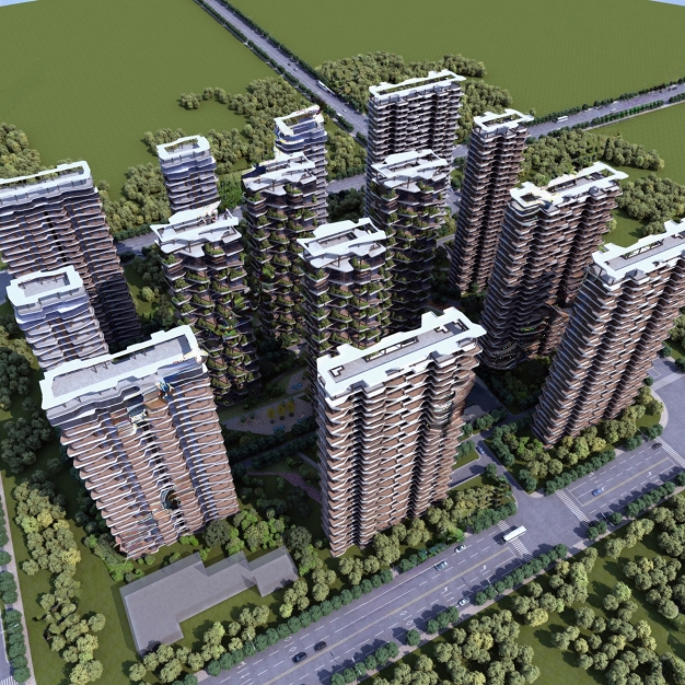 现代住宅外观3D模型