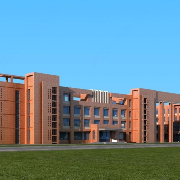 现代学校建筑3D模型