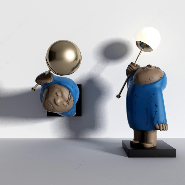 小人台灯3D模型