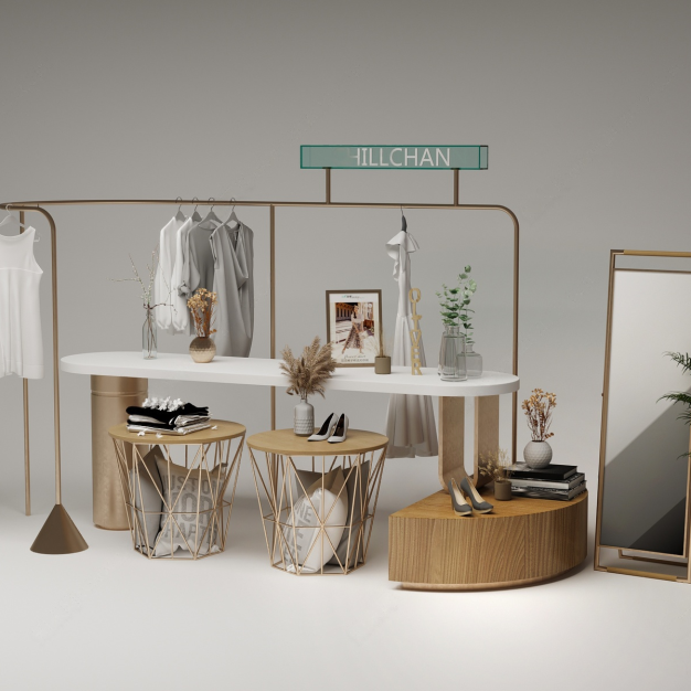 服装店衣架3D模型