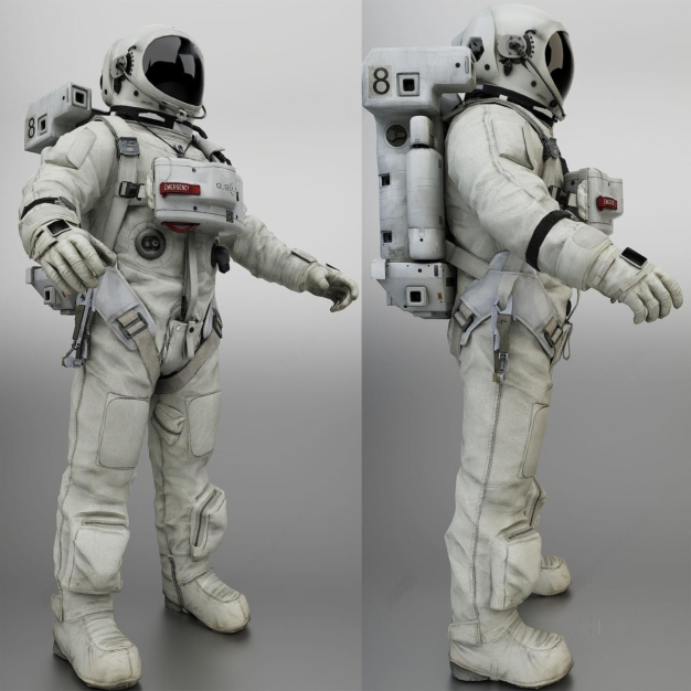  现代宇航员3D模型