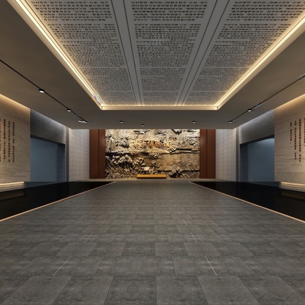  现代展馆序厅3D模型