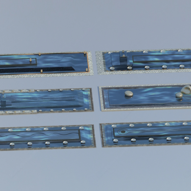  新中式水景3D模型
