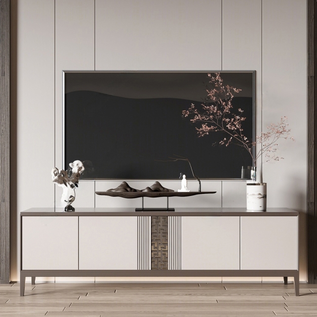 新中式电视柜3D模型