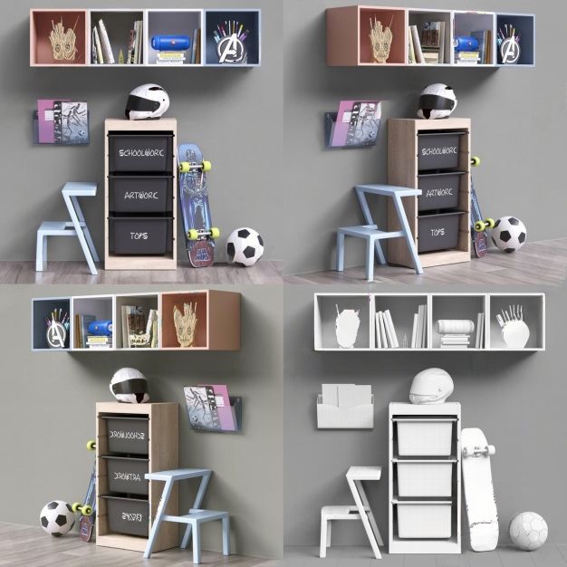 现代儿童柜子3D模型