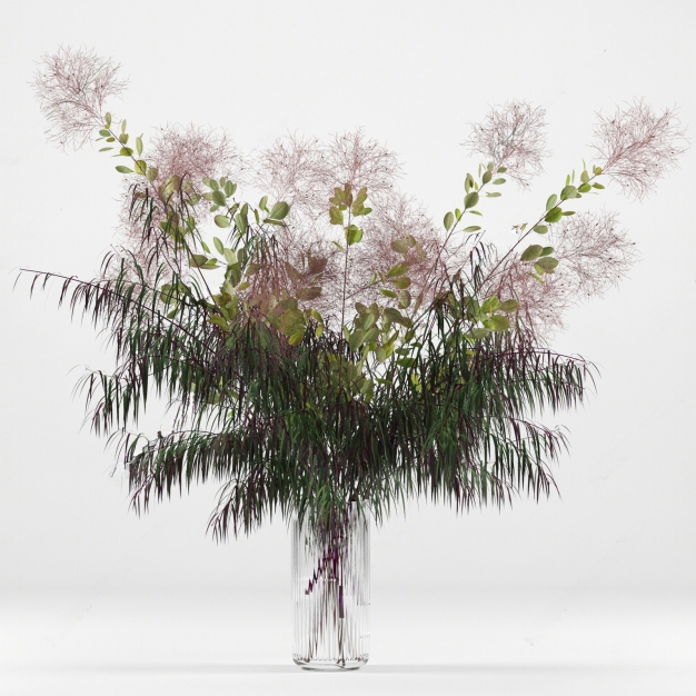 现代花瓶花艺3D模型