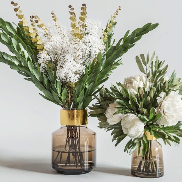 现代花瓶花艺3D模型