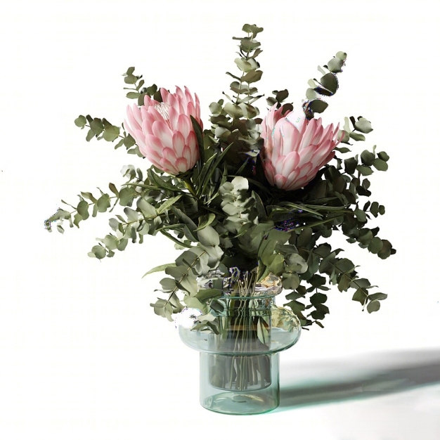 现代花瓶花艺3D模型