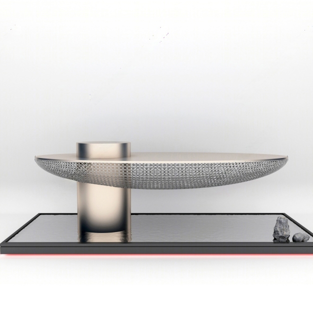 现代金属船景观雕塑3D模型