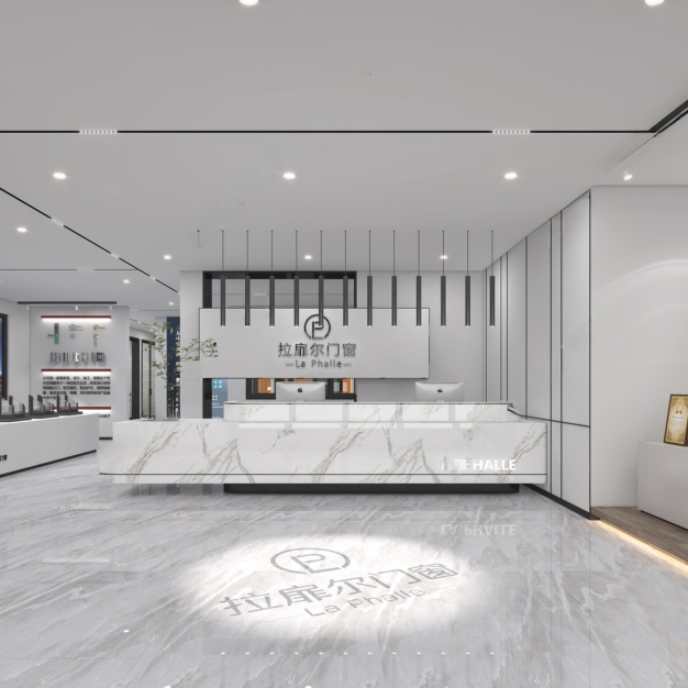 现代门窗专卖店3D模型