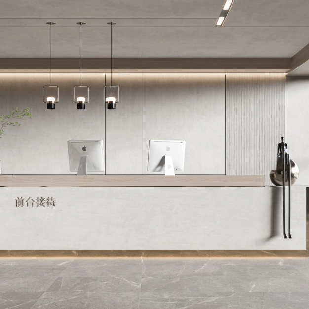 现代公司前台3D模型