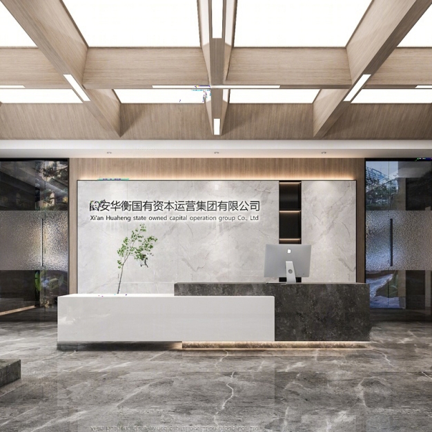 现代公司前台3D模型